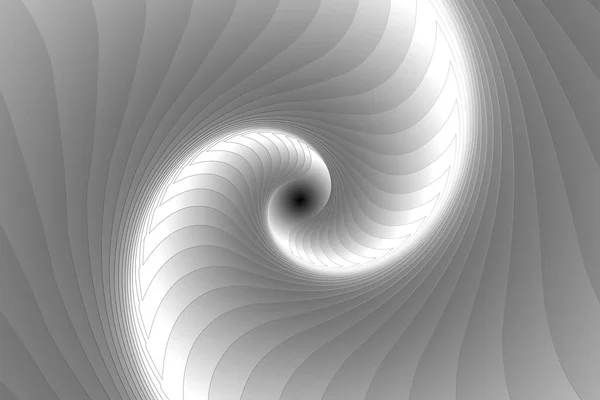 Infinite geometry fractal background of black and white spiral jigsaw puzzle