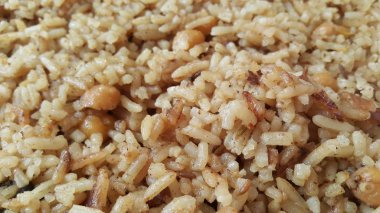 Basmati pirinç pilav veya chana veya sebze rice ile pulav