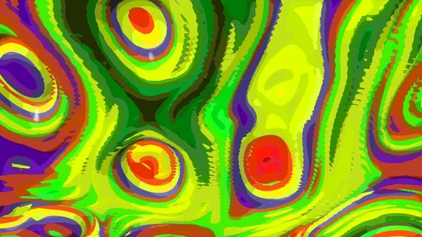 추상 다채로운 잉크 액체 환각 배경 텍스처 배경 — 스톡 사진