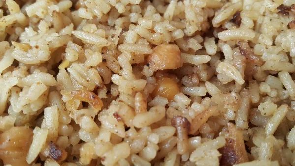 Arroz Basmati Pulao ou pulav com chana, ou arroz vegetal — Fotografia de Stock