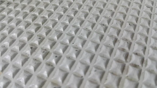 Zaostřená zobrazení šedé barvy krásné 3D geometrické tvary dlaždic — Stock fotografie