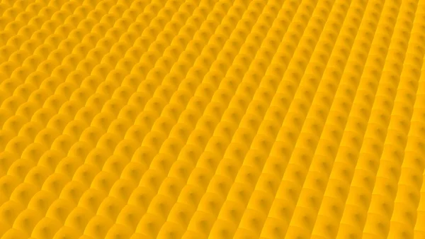波状の背景に浮かぶ明るいカラフルでダイナミックで光沢のある固体球. — ストック写真
