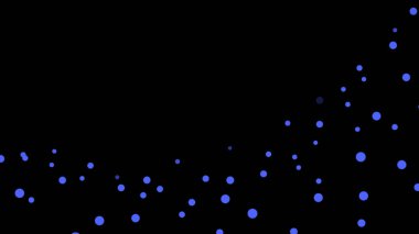 Parlak renkli parlak bokeh küreler ile siyah soyut doku arka plan