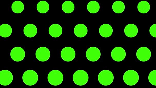 緑の円の動きの背景シームレスなループ — ストック動画