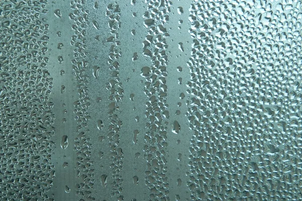 Cor Cinza Brilhante Textura Vítrea Com Gotas Água Sobre Ele — Fotografia de Stock