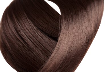 Closeup lüks düz parlak saç