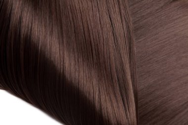 Closeup lüks düz parlak saç