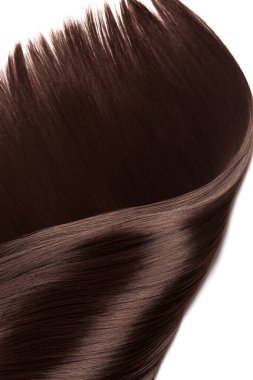 Closeup lüks düz parlak saç