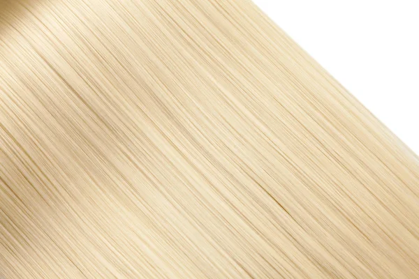 Closeup Luxurious Straight Glossy Blonde Hair — Stock Photo, Image