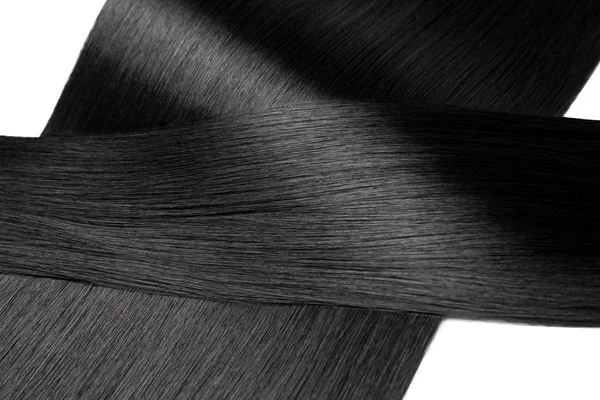 Крупный План Роскошных Прямых Блестящих Волосах — стоковое фото