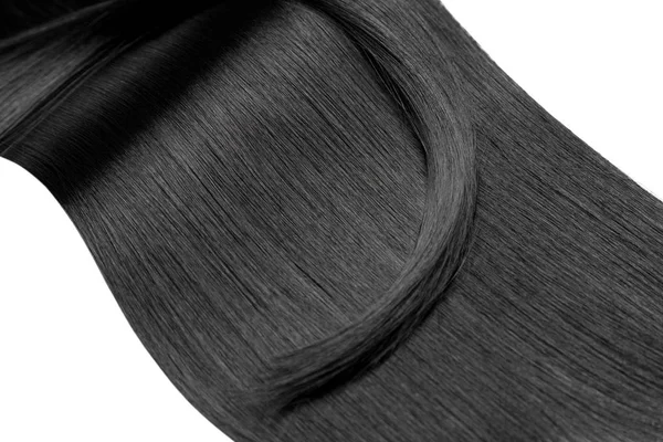 Close Luxuoso Cabelo Brilhante Reta — Fotografia de Stock