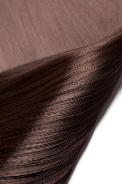 Closeup lüks parlak saç