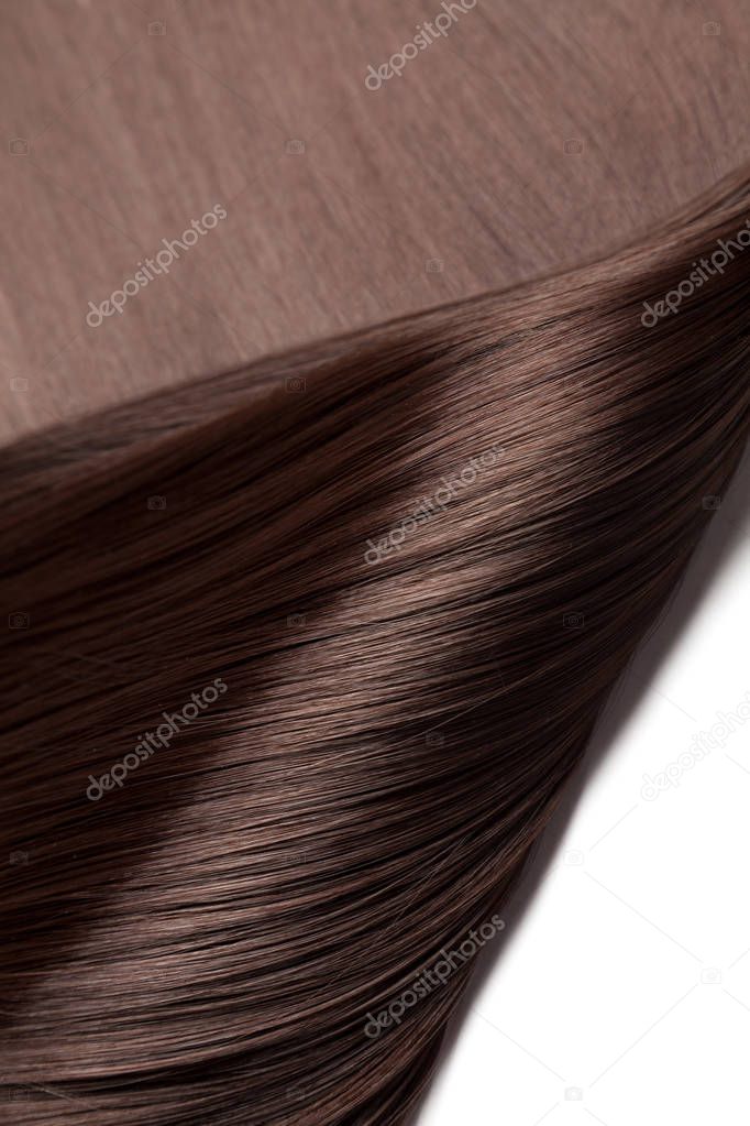 Closeup on luxurious glossy hair