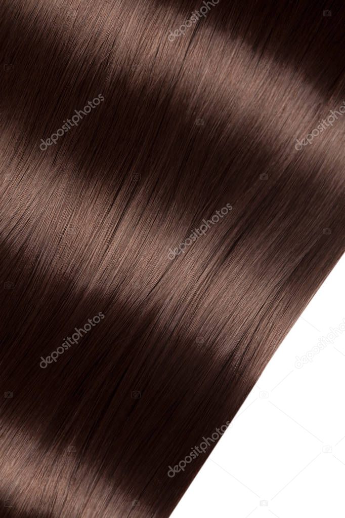 Closeup on luxurious glossy hair