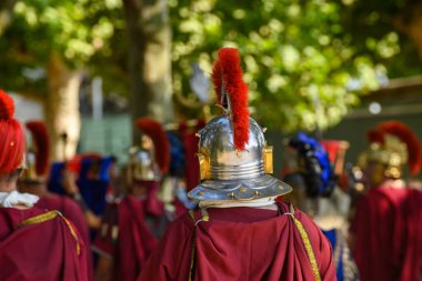 Tarihi yeniden canlandırma festivalinden güzel ve sürükleyici bir sahne Gelişmekte Olan Topluluk
