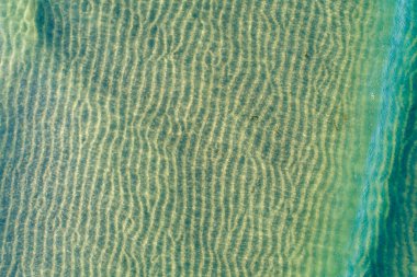 Sığ okyanus tabanının güzel ve huzurlu arka planı Sakinleştirici ve Huzurlu Manzara