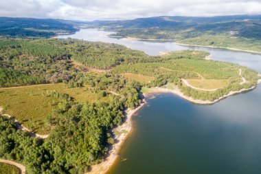 Ormanlarla çevrili bir gölün çarpıcı ve huzurlu manzarası Huzurlu Kaçış