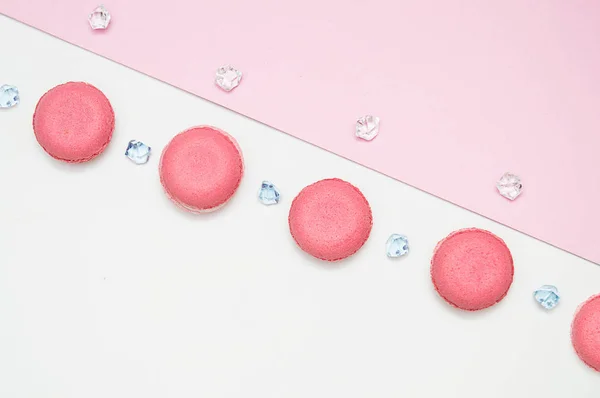 pink cakes on light pink background