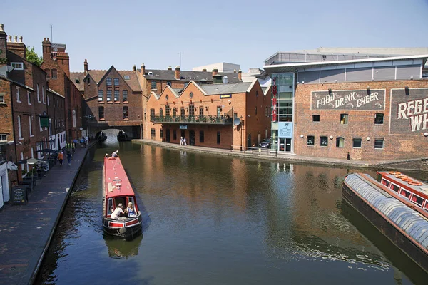 Birmingham Reino Unido Junho 2018 Regency Wharf Gas Street Basin — Fotografia de Stock