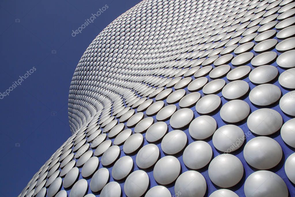 Birmingham, UK: June 29, 2018: Selfridges is one of Birmingham city's most distinctive and iconic landmarks. It is part of the Bullring Shopping Centre.