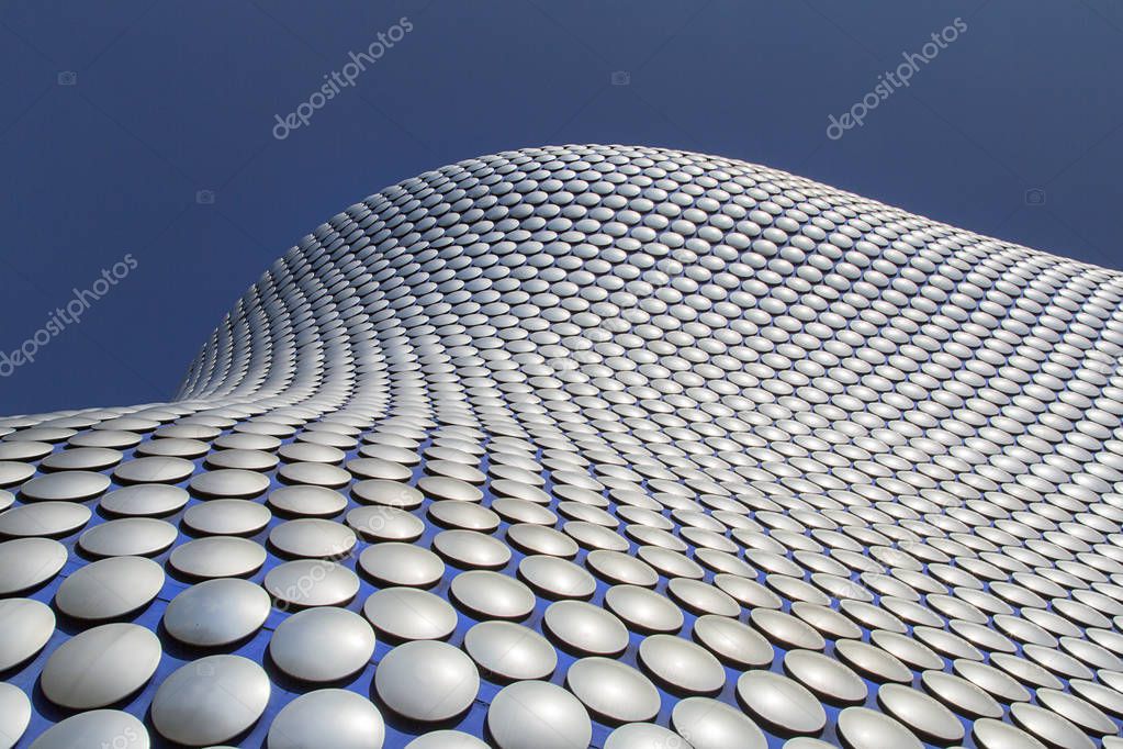 Birmingham, UK: June 29, 2018: Selfridges is one of Birmingham city's most distinctive and iconic landmarks. It is part of the Bullring Shopping Centre.