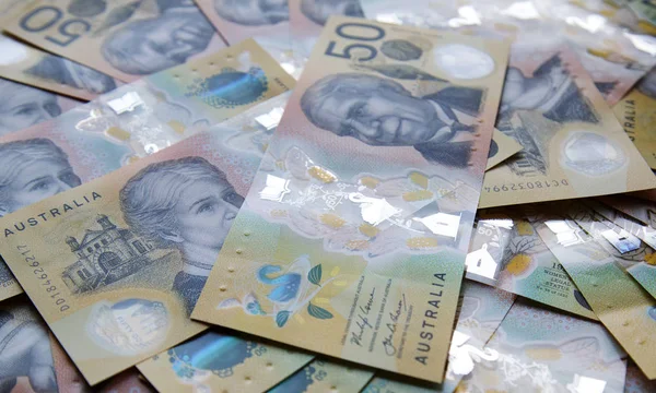Billete Australiano Dólares Nuevo Billete Emisión 2019 Está Diseñado Para — Foto de Stock