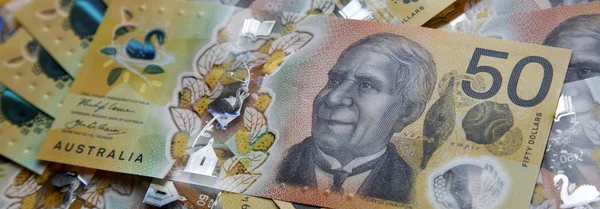 Australischer Fünfzig Dollar Schein Die Neue Banknote Für 2019 Soll — Stockfoto