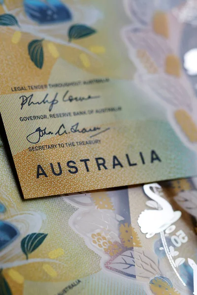 Australiska Dollarsedel Den Nya 2019 Utfärda Bill Utformad För Att — Stockfoto