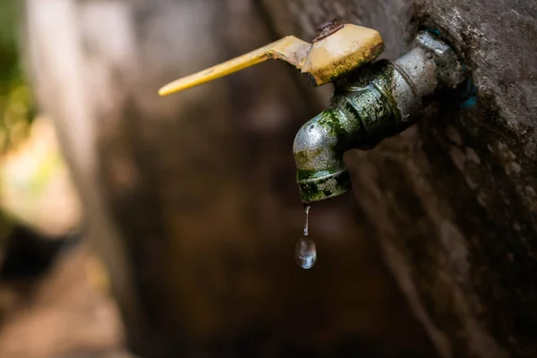 Droppe Vatten Nära Håll Vatten Liv Koncept — Stockfoto