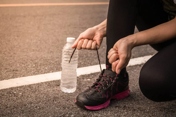 Mujeres Corriendo Por Salud Concepto Amor Por Salud — Foto de Stock