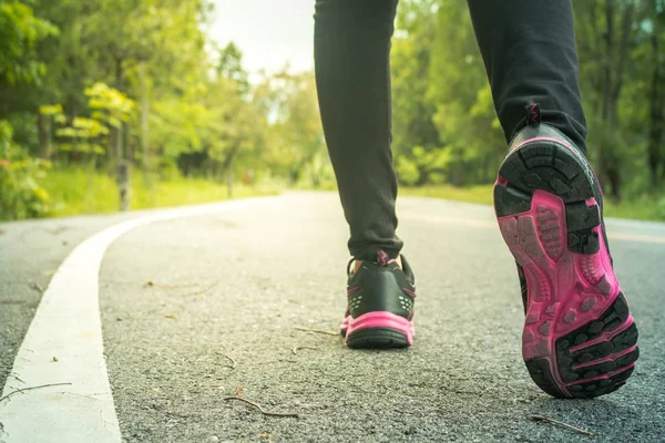 Mujeres Corriendo Por Salud Cerca Concepto Amor Por Salud — Foto de Stock