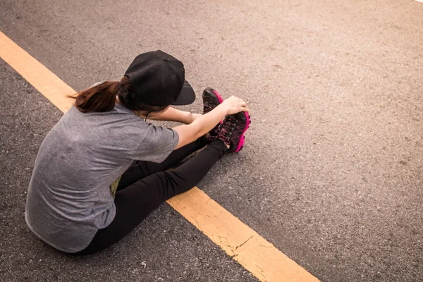Kadın sağlığı için kavram sağlık aşk jogging.