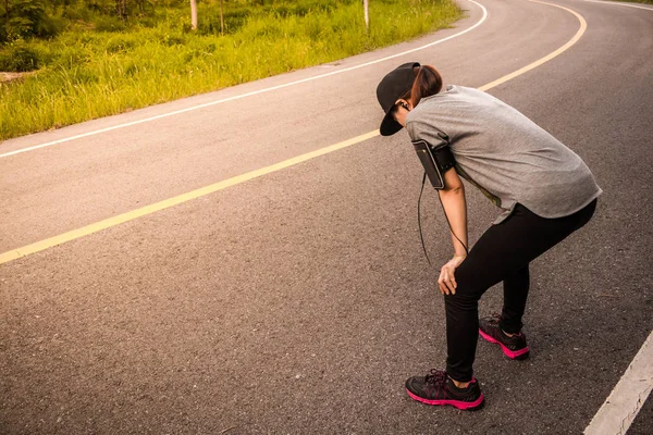 Women jogging for health close-up, Concept health love.