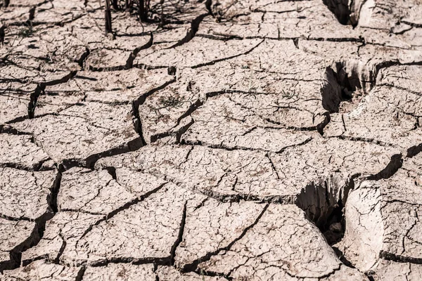 Terreno de grieta de fondo de sequía . — Foto de Stock