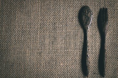 Sofra takımı çatalı ve kaşık.