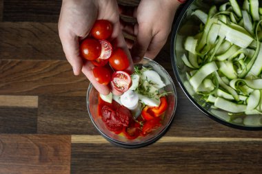 Karıştırma ve Blender geleneksel salça yemek Şef