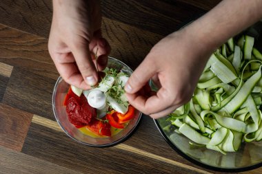 Karıştırma ve Blender geleneksel salça yemek Şef