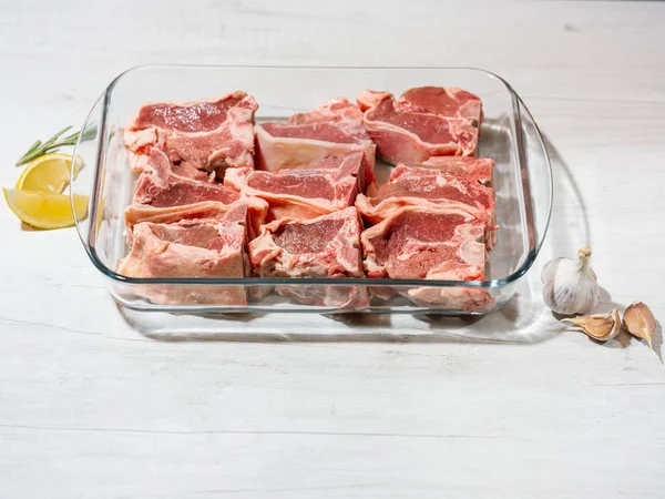Carne Crua Não Cozida Close — Fotografia de Stock