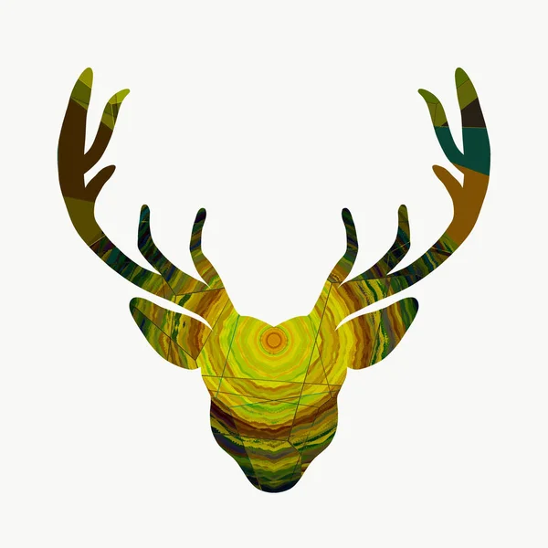 deer head, abstract creative