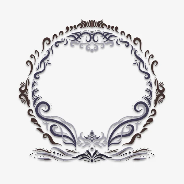 Elegant round patterned frame