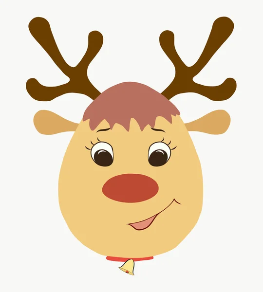 cute deer christmas logo