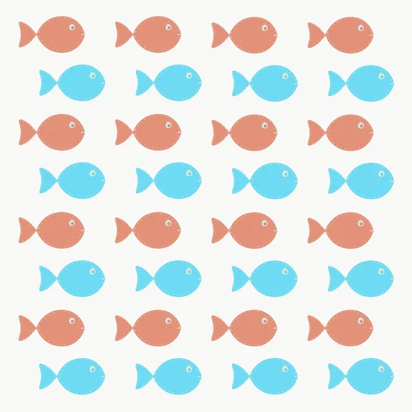Background with funny little fish
