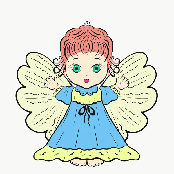 Little cute angel or fairy