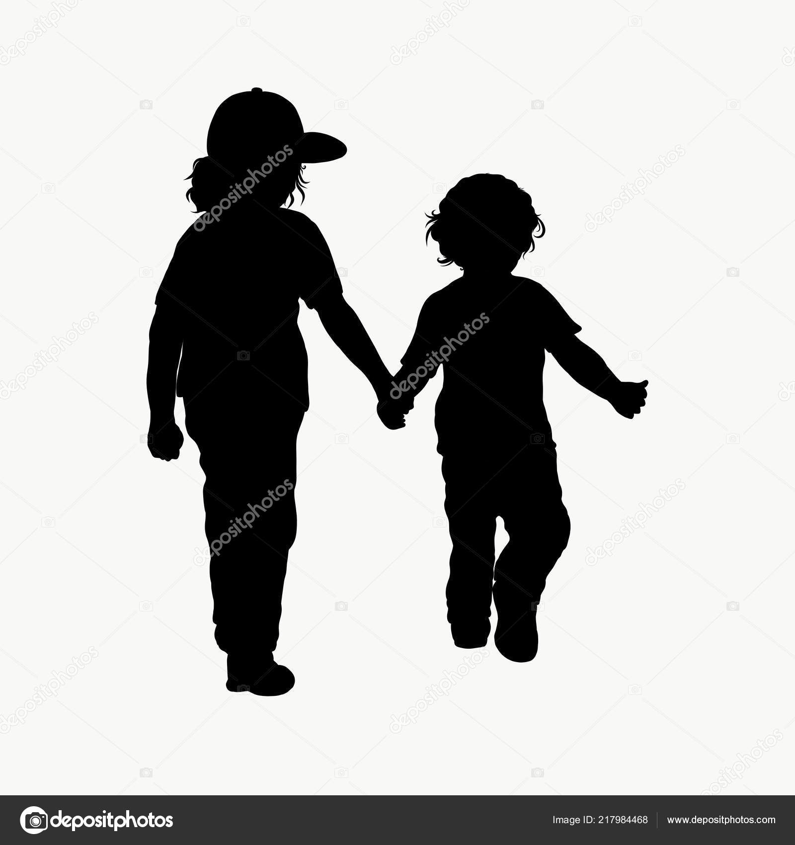 Siluet Dari Dua Anak Stok Foto Siluet Dari Dua Anak Gambar Bebas Royalti Depositphotos