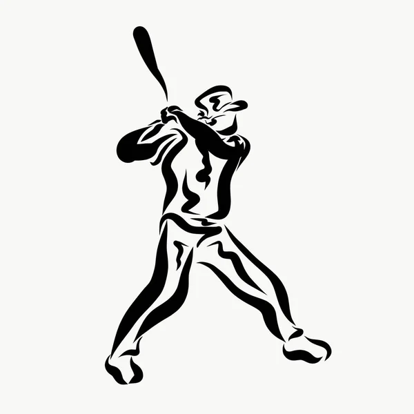 A man with a baseball bat, getting ready to hit the ball