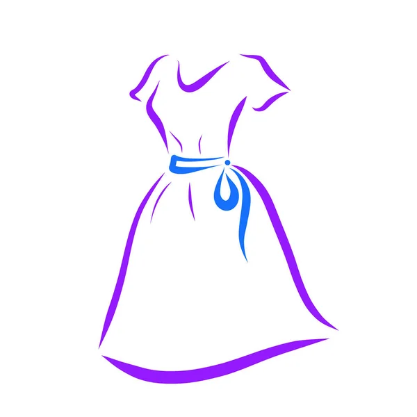 Lilac female summer dress, clothes and fashion