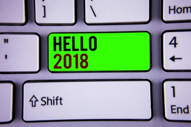 Metinler Merhaba 2018 yazma kelimeler. Bir yeni yıl motivasyon mesajı 2017 başlatmak için iş kavramı artık sona erdi