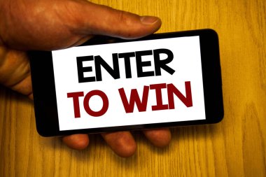 El yazısı metinler girin kazanmak için yazma. Ödül ödül ödül şans Giveaway bir Web sitesi ziyaret ettiğiniz için verilen anlam kavramı