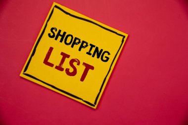 Alışveriş listesi yazma el yazısı metinler. Ürün Market anlamı kavramı süpermarket denetim listesi satın almanız gerekir