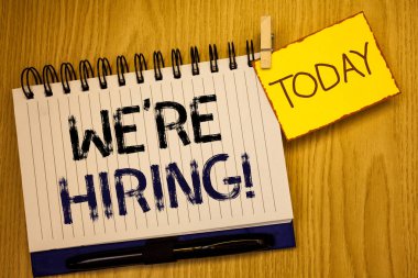 Kelime yazılı metinler çoğu işe motivasyonel diyoruz. İş kavramı yetenek avcılık iş istedim işe alım için